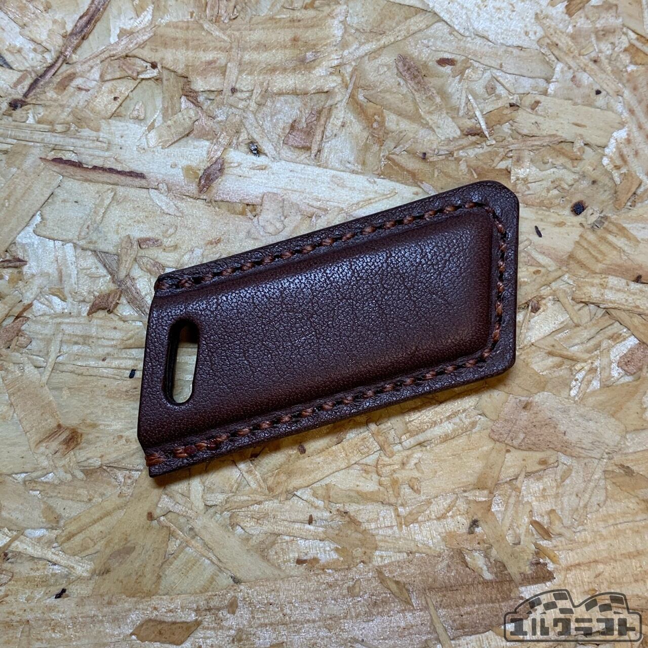 エネキーケースダークブラウン（リングあり・なし）