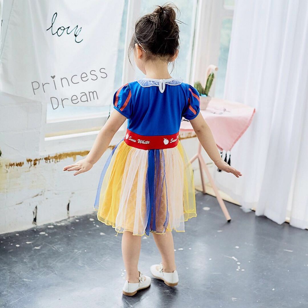 送料無料 白雪姫 コスチューム プリンセスドレス ワンピース 110 1 130コスプレ衣装 子供服 Cocobebe Base店 ベビードレス 退院着 2way ベビースタイ 水着 ベビースーツ コスチューム