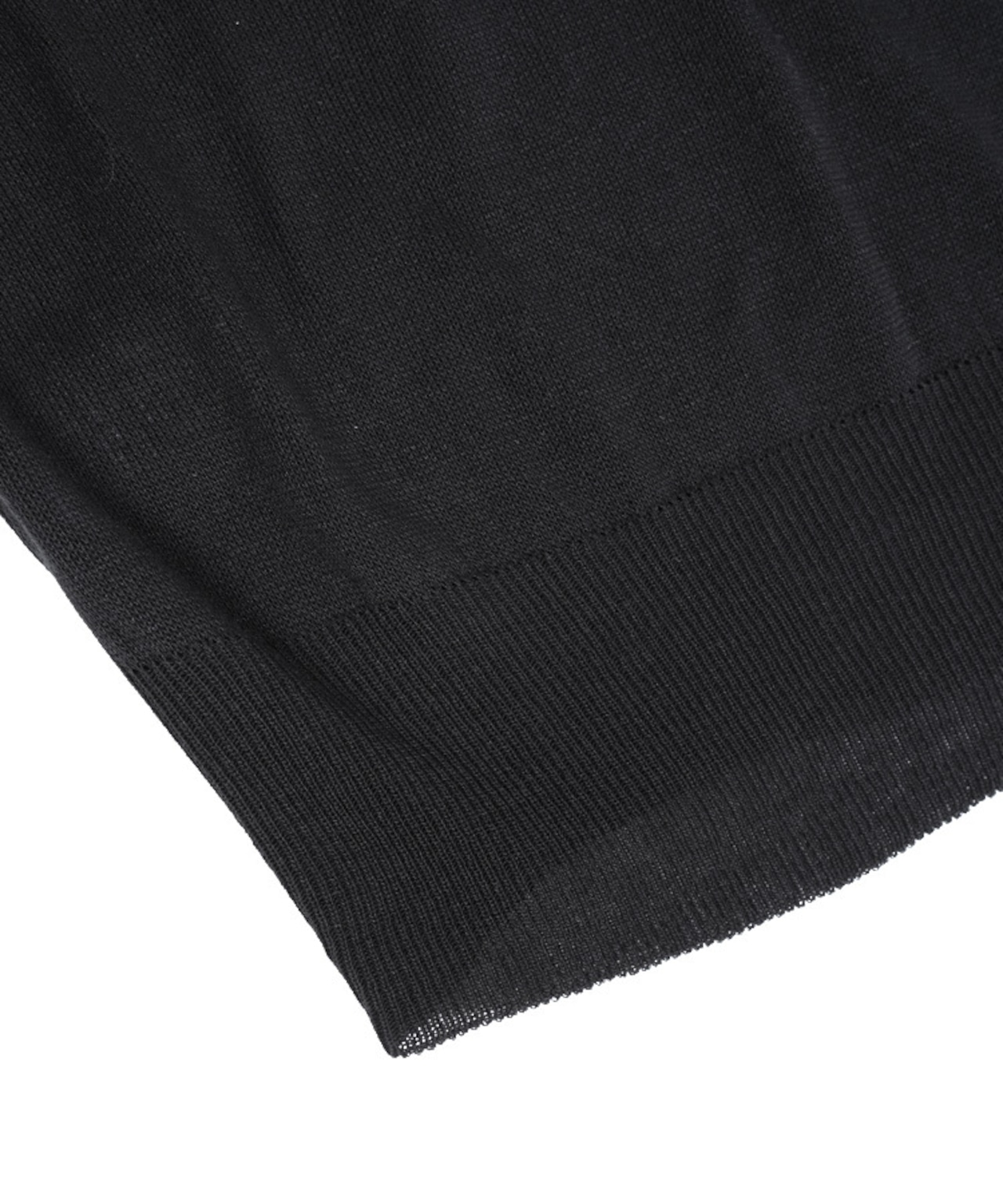 ロゴVネックシアーニットTOPS (BLACK) CQ-49014