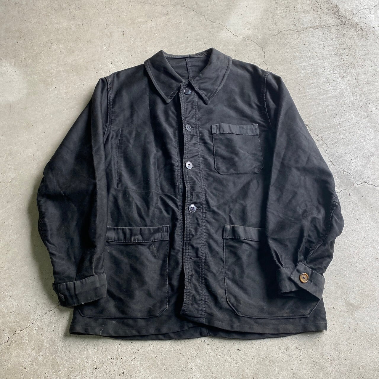50年代 ヴィンテージ LE POULAIRE ブラックモールスキン フレンチ 