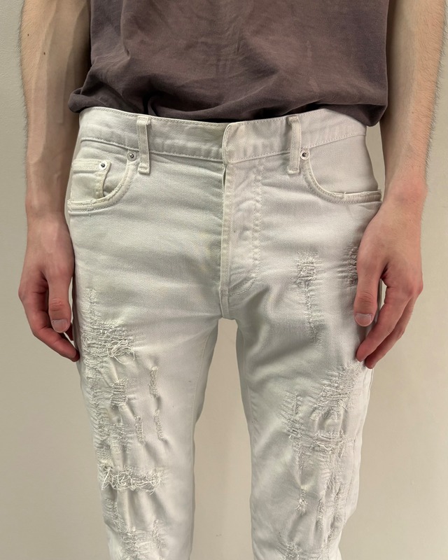 【2014/AW Dior HOMME】Ripped skinny leg denim pants