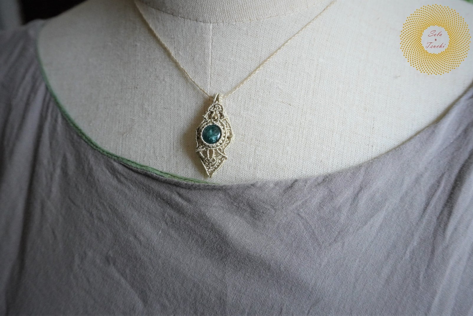 あ〜きゃん　マクラメネックレス２点 1df6b9b713f95ed31dba88c70a9a47