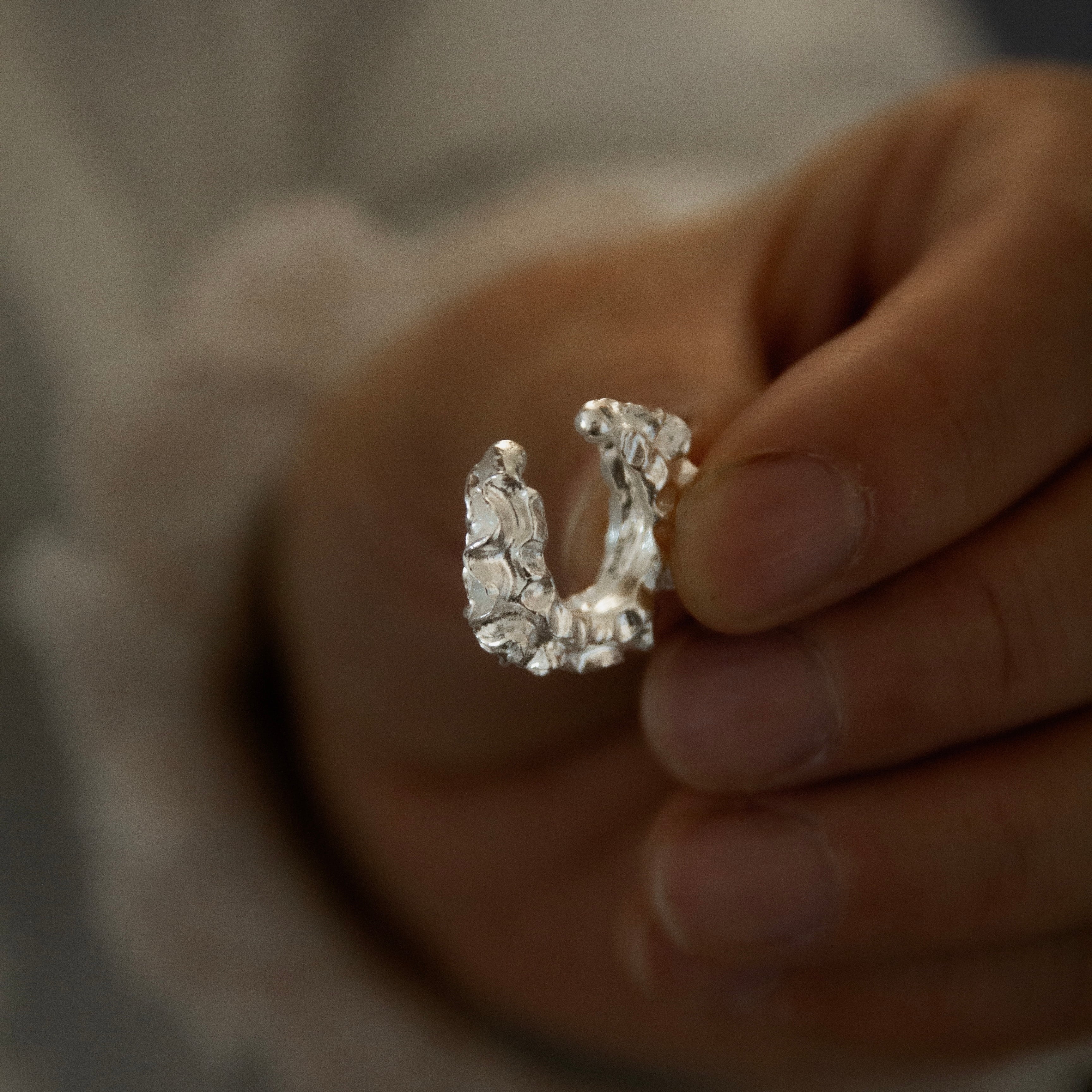 花影 イヤーカフ(シルバー)