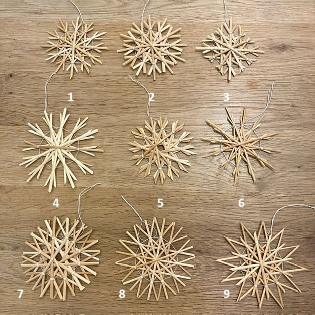 ヒンメリ ストロースター小 クリスマスオーナメント