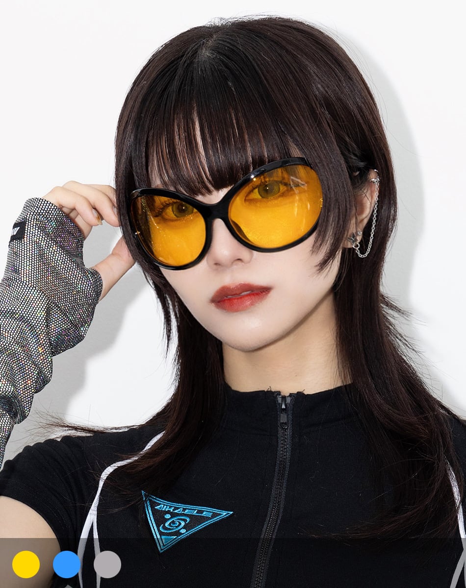 ゴーグルサングラス【BLACK×YELLOW】 ／CYBER GOGGLES | AIKA