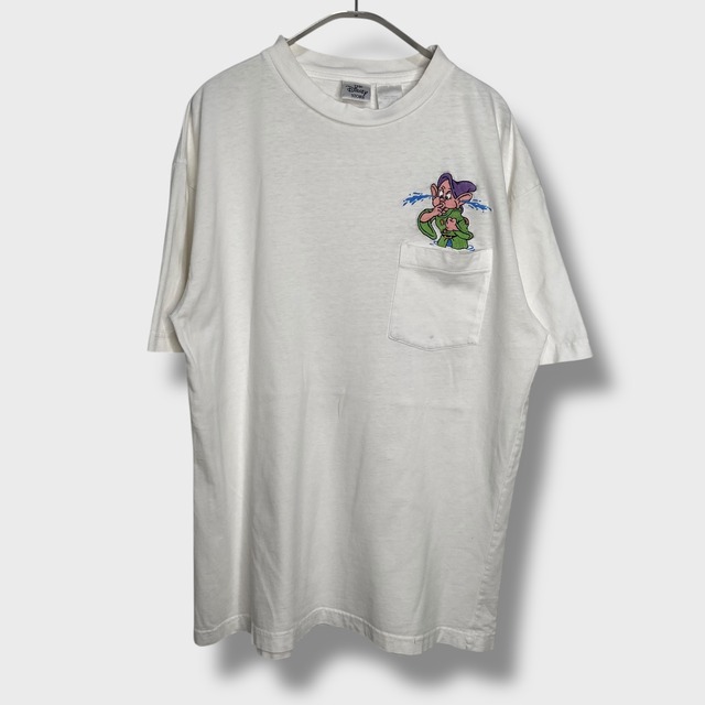 00s ディズニー 七人の小人 ドーピー キャラクターTシャツ ホワイト L