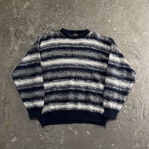 00s STRUCTURE border roll neck knit【仙台店】