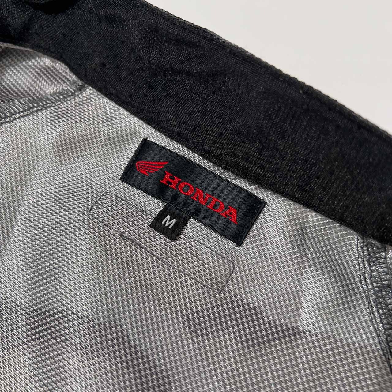 HONDA ホンダ 迷彩 カモフラ メッシュ ライディング ジャケット バイクウェア M /ライダース/バイク/バイカー/グリーングレー系