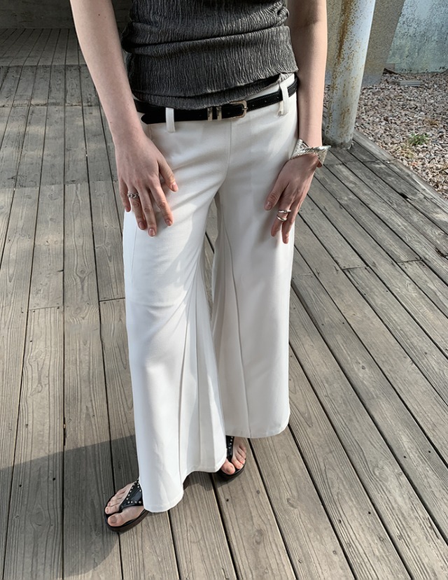 lower waist flare pants 2colors【202320339】