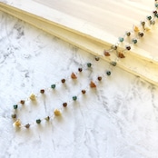 趣のあるデザインネックレス K14gf 希少色 翡翠 メガネ留め デザイン ネックレス 60cmA貨翡翠 jd_ne1009