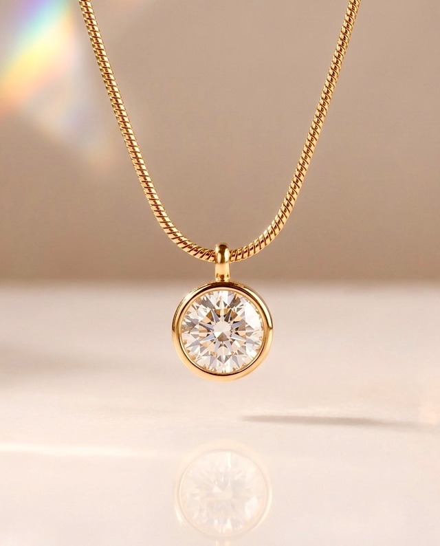 《幸福に満ちた変化が訪れる》一陽 / SOLSTICE BEZEL NECKLACE［A008］