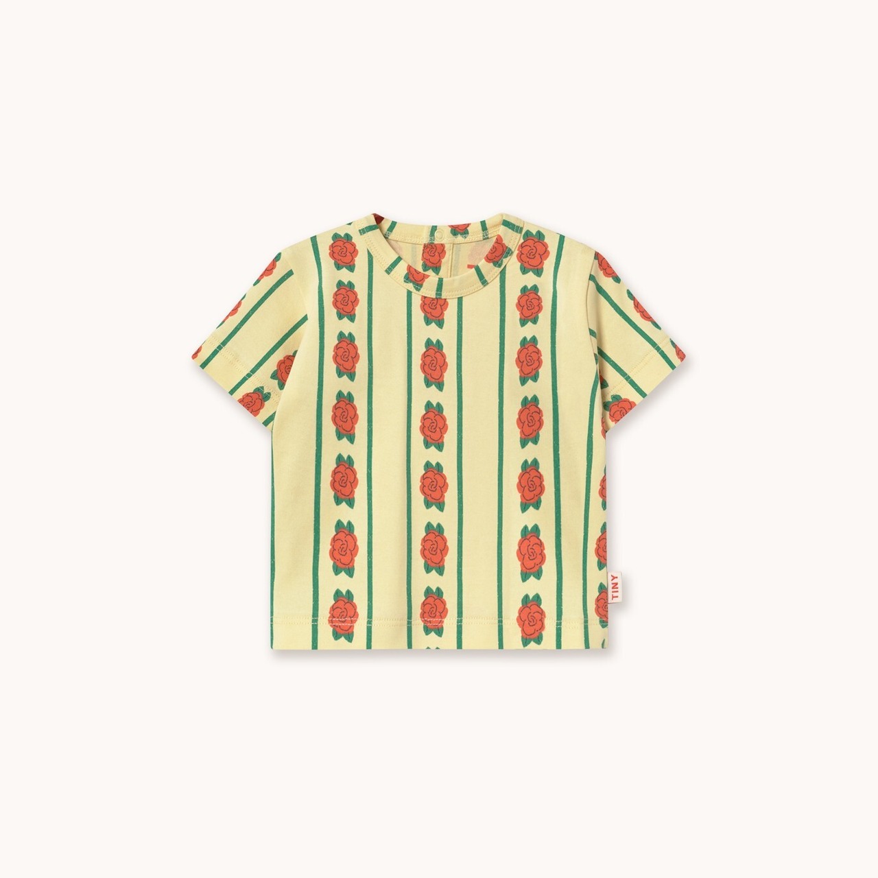 TINYCOTTONS/Rose Pattern Knitted Baby Tee