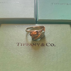 -OLD TIFFANY- tulip design silver 925 ring