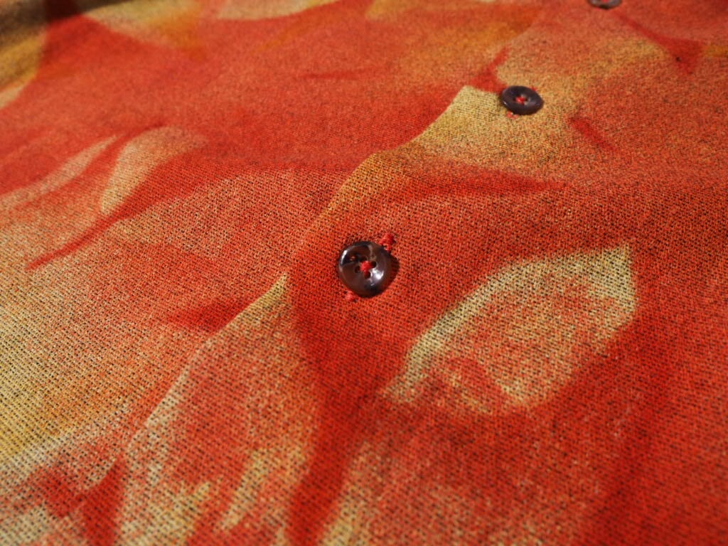 Haupt Flower printed Box silhouette drape shirt (made in Germany)