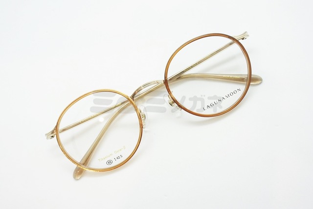 LAGUNAMOON メガネ LM-1050 Col.1 ラウンド セル巻き ラグナムーン 正規品-4枚目