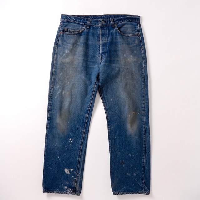【濃紺】80s Vintage Levi's 501 W35 実寸W34  黒カン 内股シングル オリジナル ヴィンテージ リーバイス デニム パンツ アメカジ USA製 501