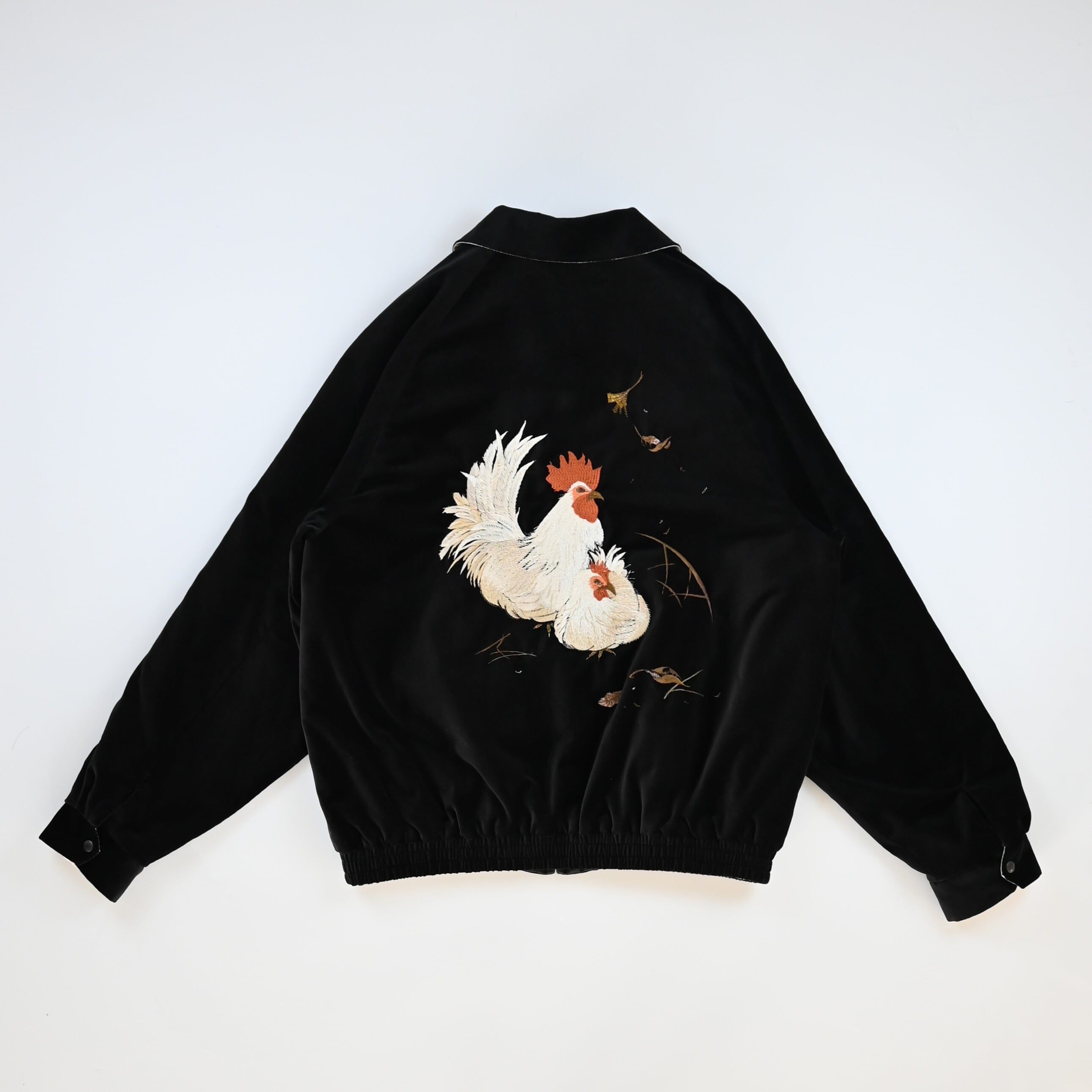 OLD JOE / STUNNING VELVET SOUVENIR JACKET(Niwatori to Hiyoko) | GANKO