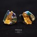【Opal Fest No. 122】 Integration Earring オパール × カルサイト × トルマリン 鉱物原石 イヤリング [一点もの] 天然石 アクセサリー