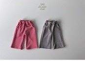 ルプティモ / le petit mo / ストライプターンアップパンツ / 韓国子供服 / キッズ / 26winter〖取寄〗*XS~XL*