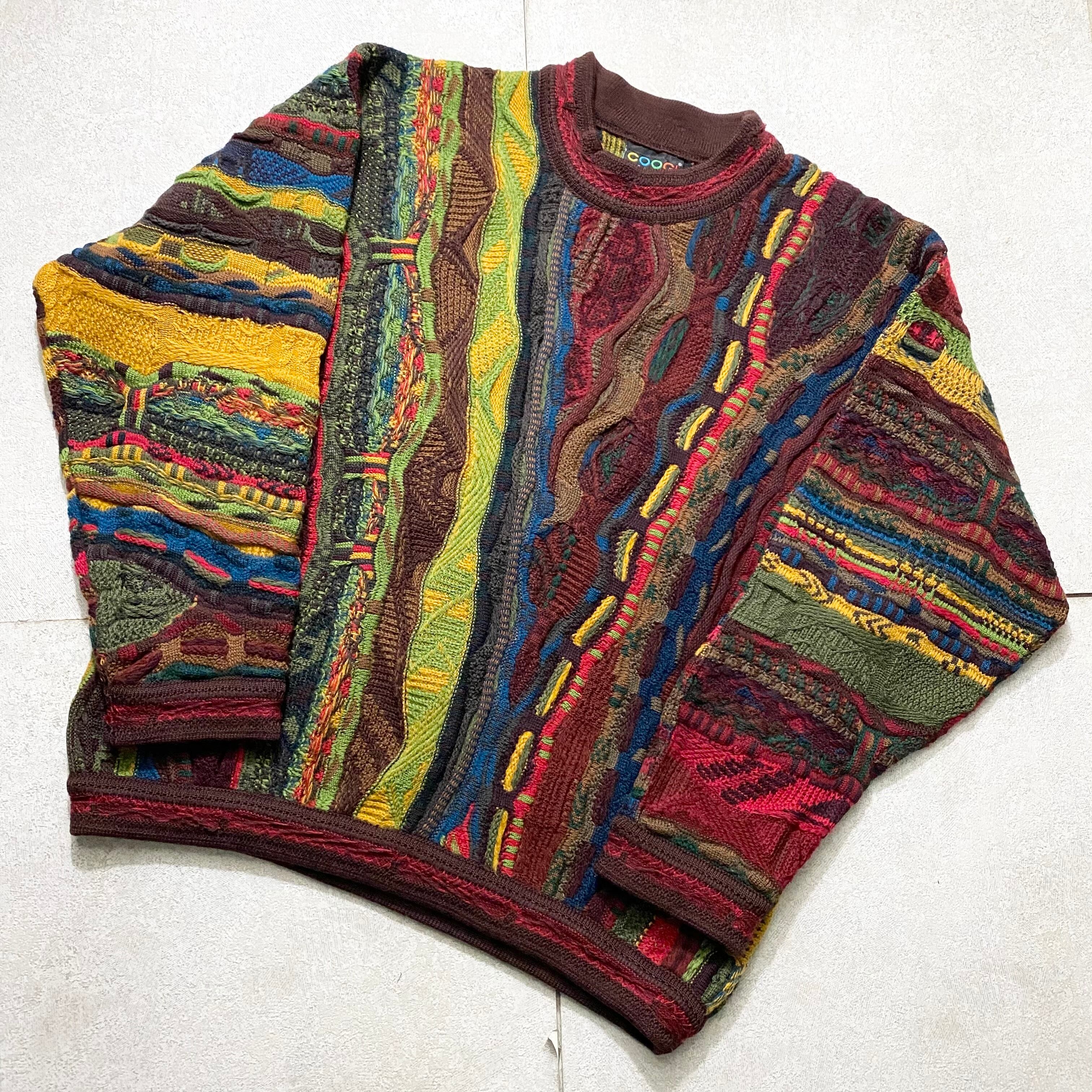 vintage COOGI 3D wool crew neck sweater | NOIR ONLINE