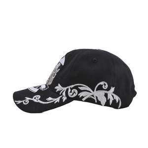 【Birth Of Royal Child】Double Lion Embroidered Baseball Cap-BLK