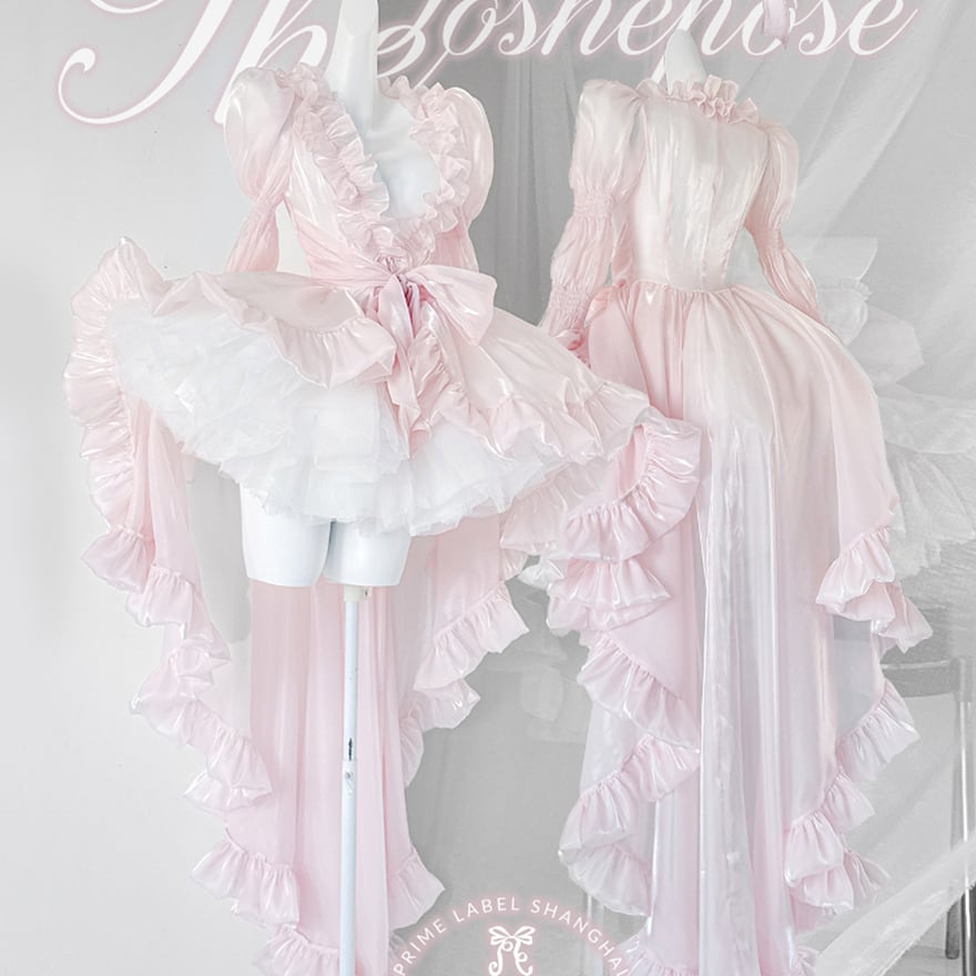 SEASONZ パーティドレス ロリィタドレス プリンセスドレス ピンク スカートカバー付き イベント衣装