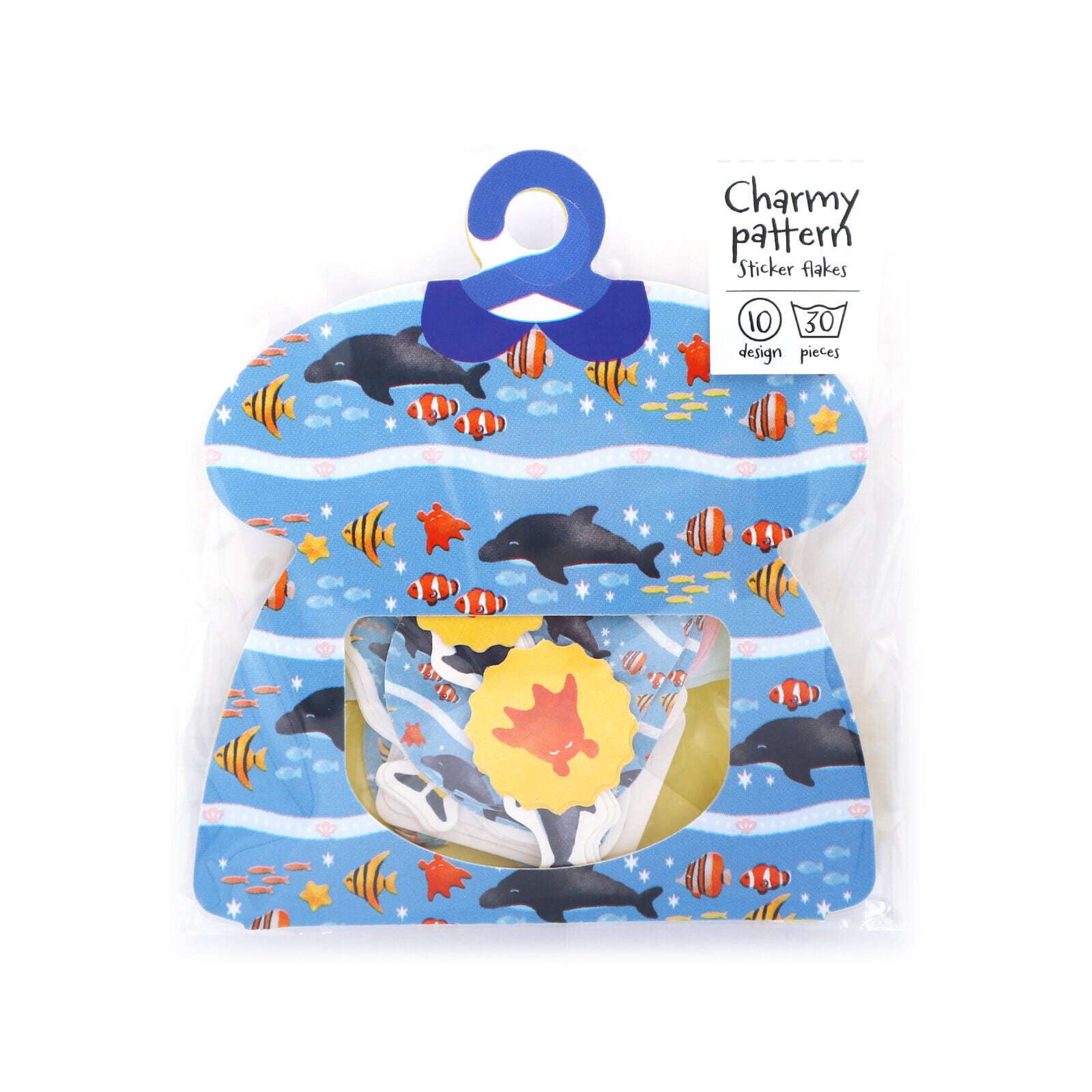 ワールドクラフト sea Charmy patternフレークシール WC04