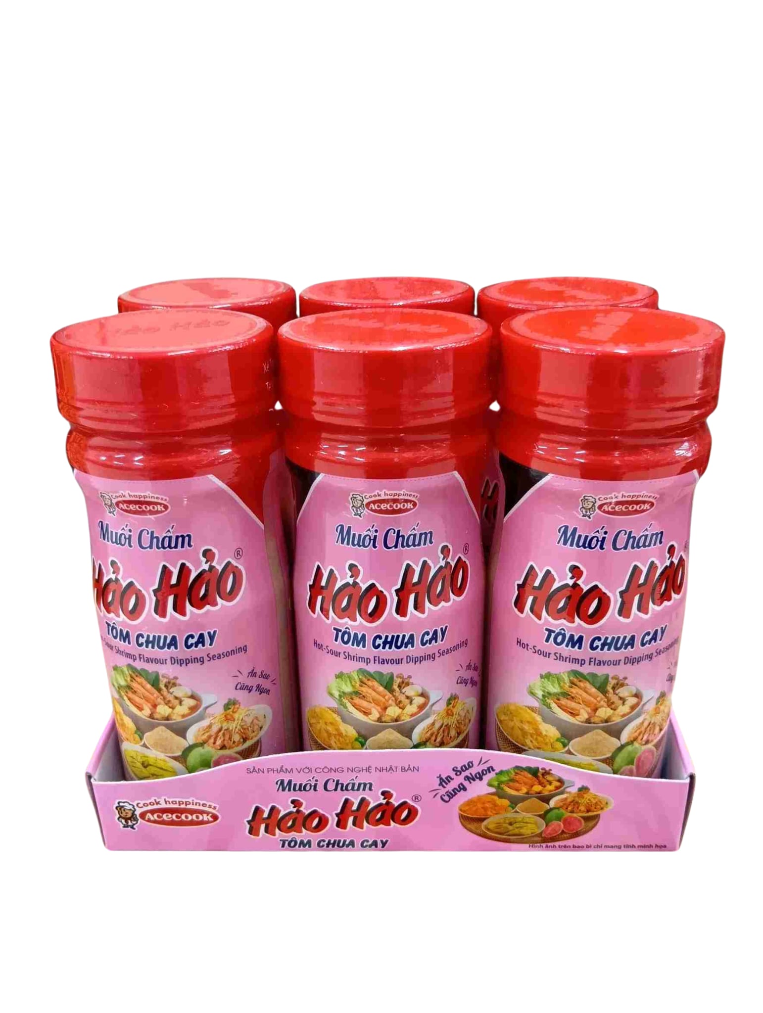 辛い酸っぱいハオハオ塩 120g×6本セット Muoi Cham Hao Hao 120g×6