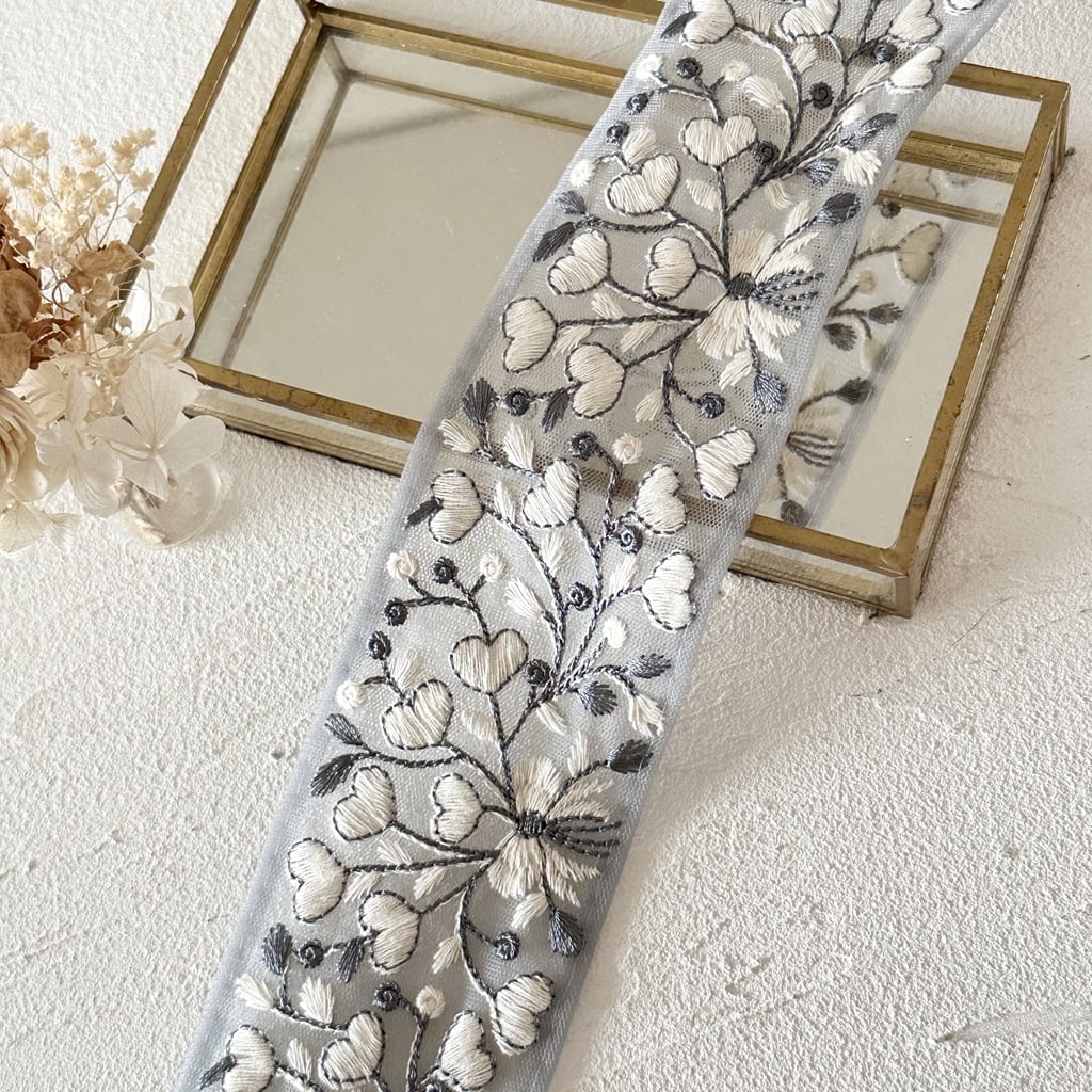 寒色系 | インド刺繍リボン専門店Rino Ribbon