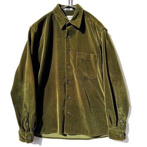 [ALFANI] Vintage Cotton Velvet Shirt [1990s-] Vintage Velvet Shirt