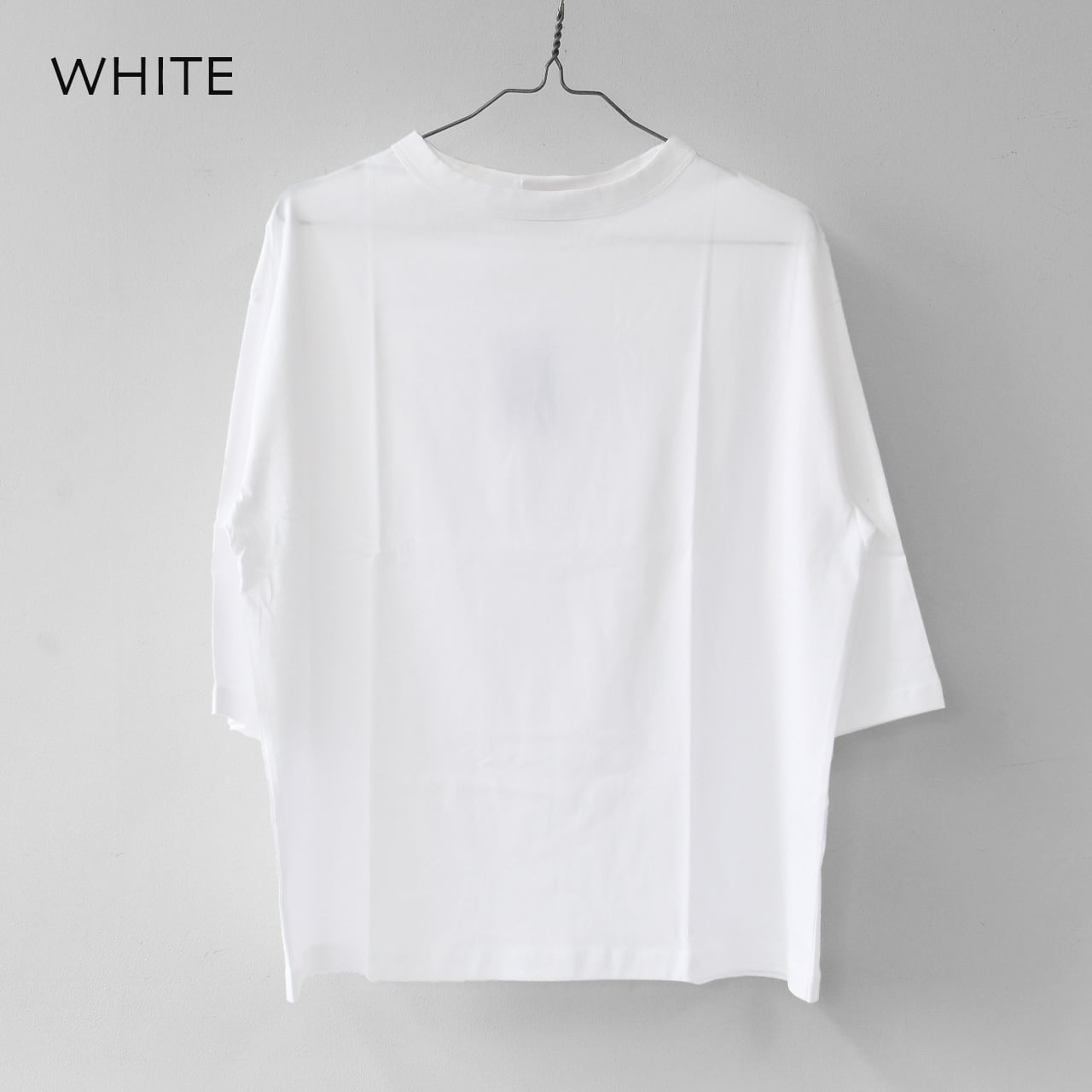 Handvaerk [ハンドバーク] W 60/2 BOTTLE NECK 3/4 SLEEVE T-SHIRT