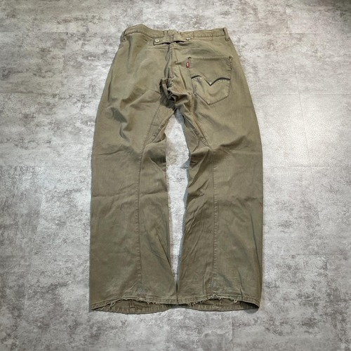 【W32 L34】 europe levi's ブラウン engineered