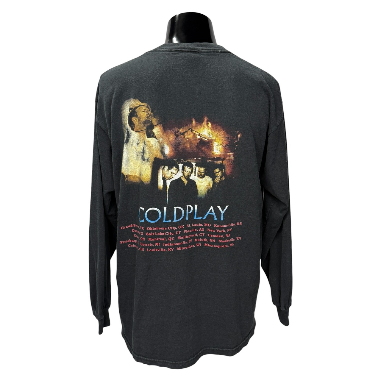 【COLDPLAY】コールドプレイ "A RUSH OF BLOOD TO THE HEAD TOUR" 00's Vintage ロングスリーブTシャツ