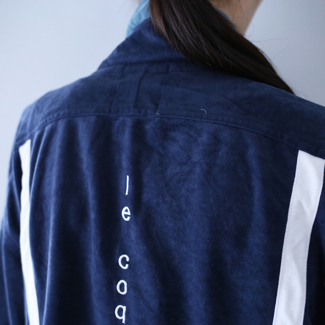 "le coq sportif" good switching color back logo embroidery track jacket