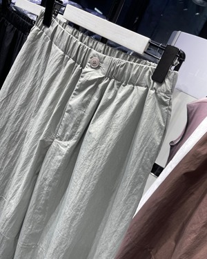 ウエストゴムギャザー入ワイドパンツ 4color A1055