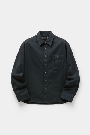 [COOR] Single Pocket Washed Cotton Shirt (Dark Navy) 正規品 韓国ブランド 韓国通販 韓国代行 韓国ファッション クール クーア クアー 日本 店舗