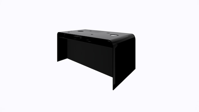 ターブル・ペルフォレ (黒) - Table Perforée (Black)-Width 1600mm