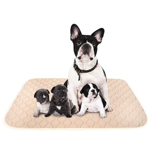 【努力特価】ペットシーツ 洗える 猫 犬用 おしっこパッド ペット用 トイレ下敷きマット 速乾 洗える 大判サイズ 多頭飼いに最適(ベージュＸＬ 二枚セット)