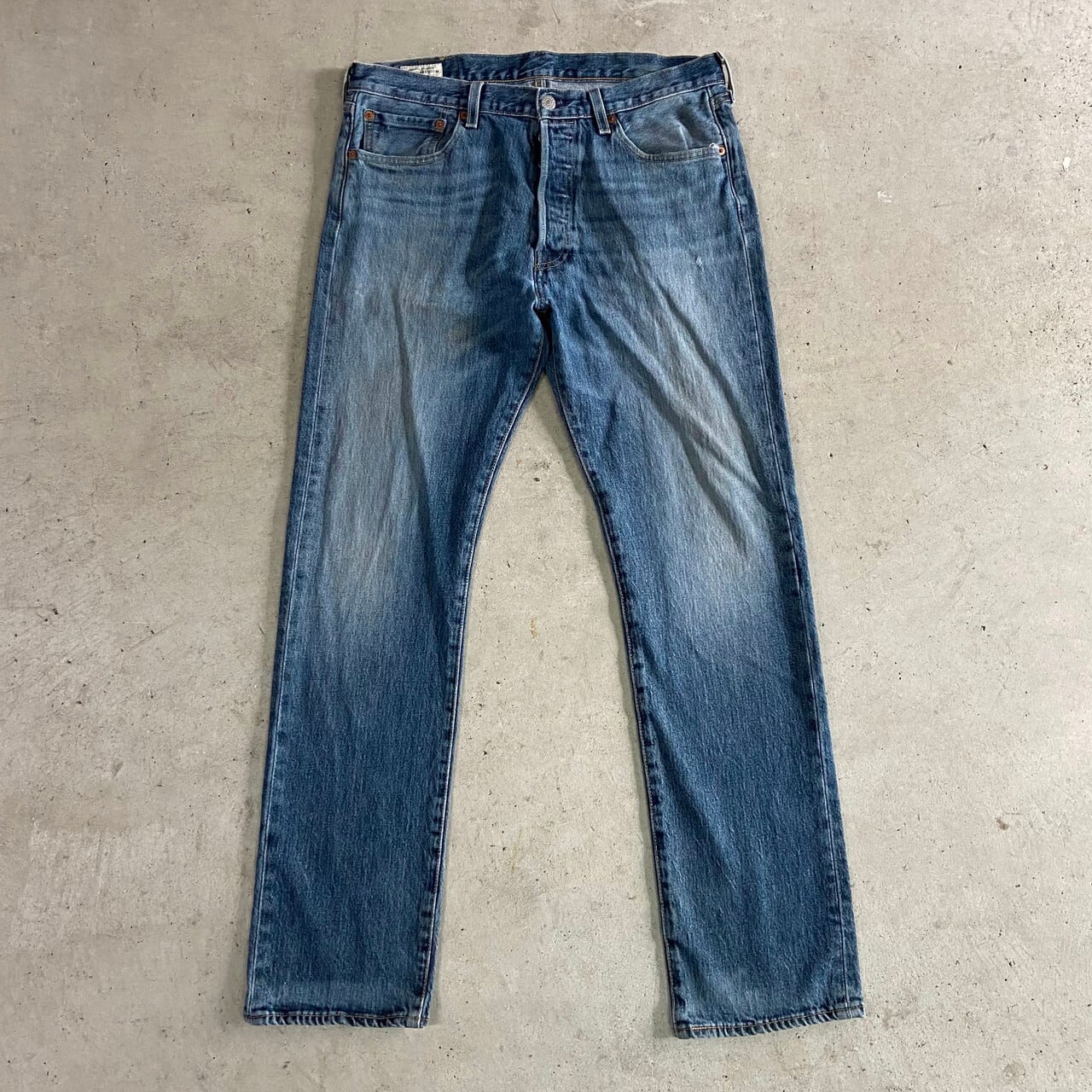 Levi's リーバイス プレミアム 501 ヴィンテージ加工 BIG E ストレート デニムパンツ ジーンズ メンズW33 古着 レザーパッチ  【デニムパンツ】【SA2204】 | cave 古着屋【公式】古着通販サイト