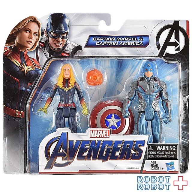 ハズブロ アベンジャーズ エンドゲーム キャプテン マーベル キャプテン アメリカ 2パック 6インチ ベーシックフィギュア Robotrobot ハズブロ アベンジャーズ エンドゲーム キャプテン マーベル キャプテン アメリカ 2パック 6インチ ベーシックフィギュア Robotrobot