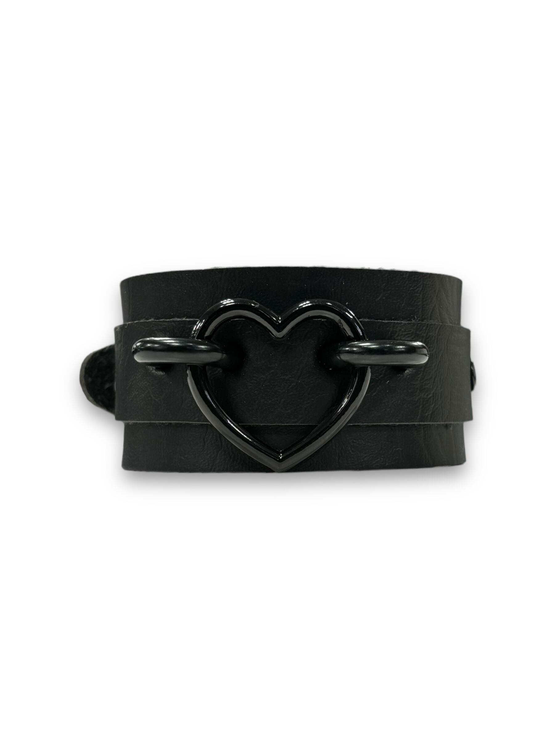 【PLANET STUDIO】leather heart double belt bracelet