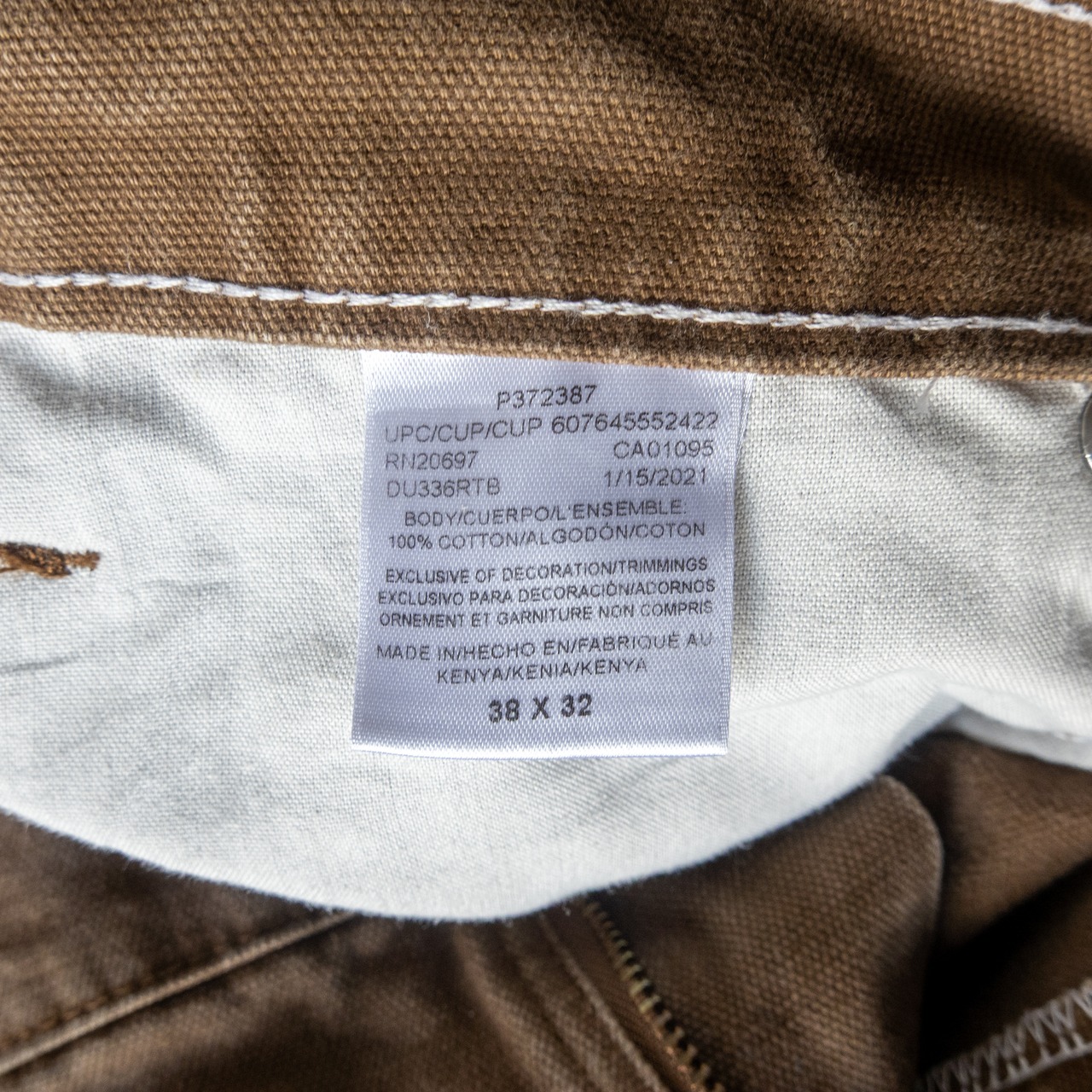 DICKIES brown duck work pants
