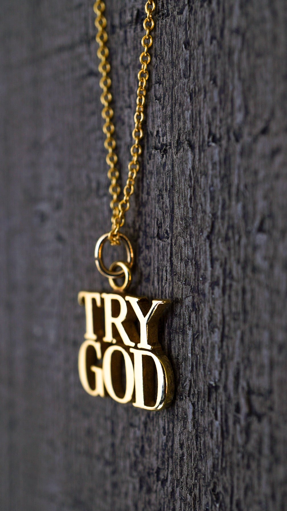 1970s】TIFFANY&Co. ティファニー TRY GOD ネックレス チャーム 《K14