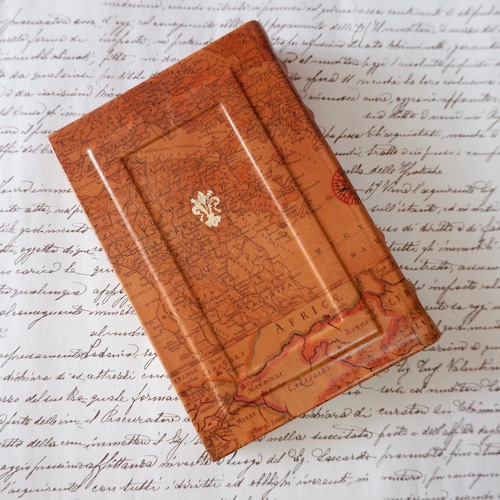 《即納》ブックカバー(文庫サイズ) “LA STORIA” / Antique Map/Camel : 02