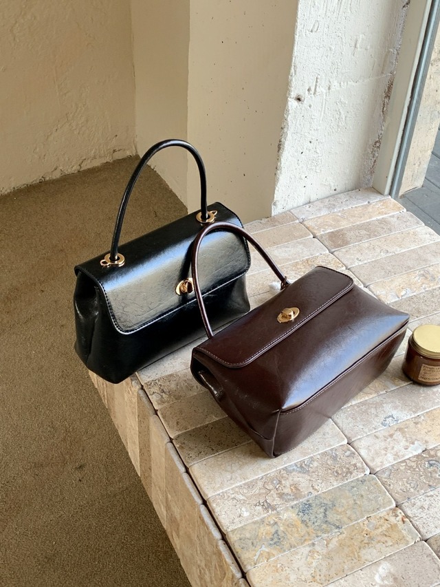 Structured Flap Handle Bag