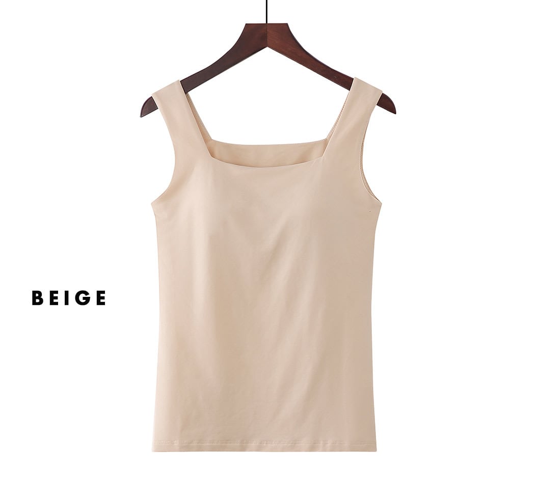 メール便】カップ付き スクエアタンクトップ／tops2131 | DAY CLOSET