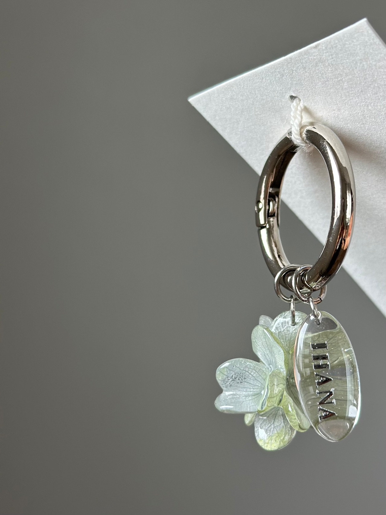 hydrangea keychain【name plate】