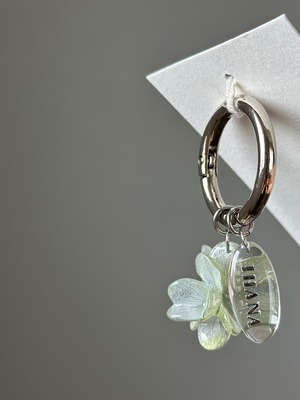 hydrangea keychain【name plate】