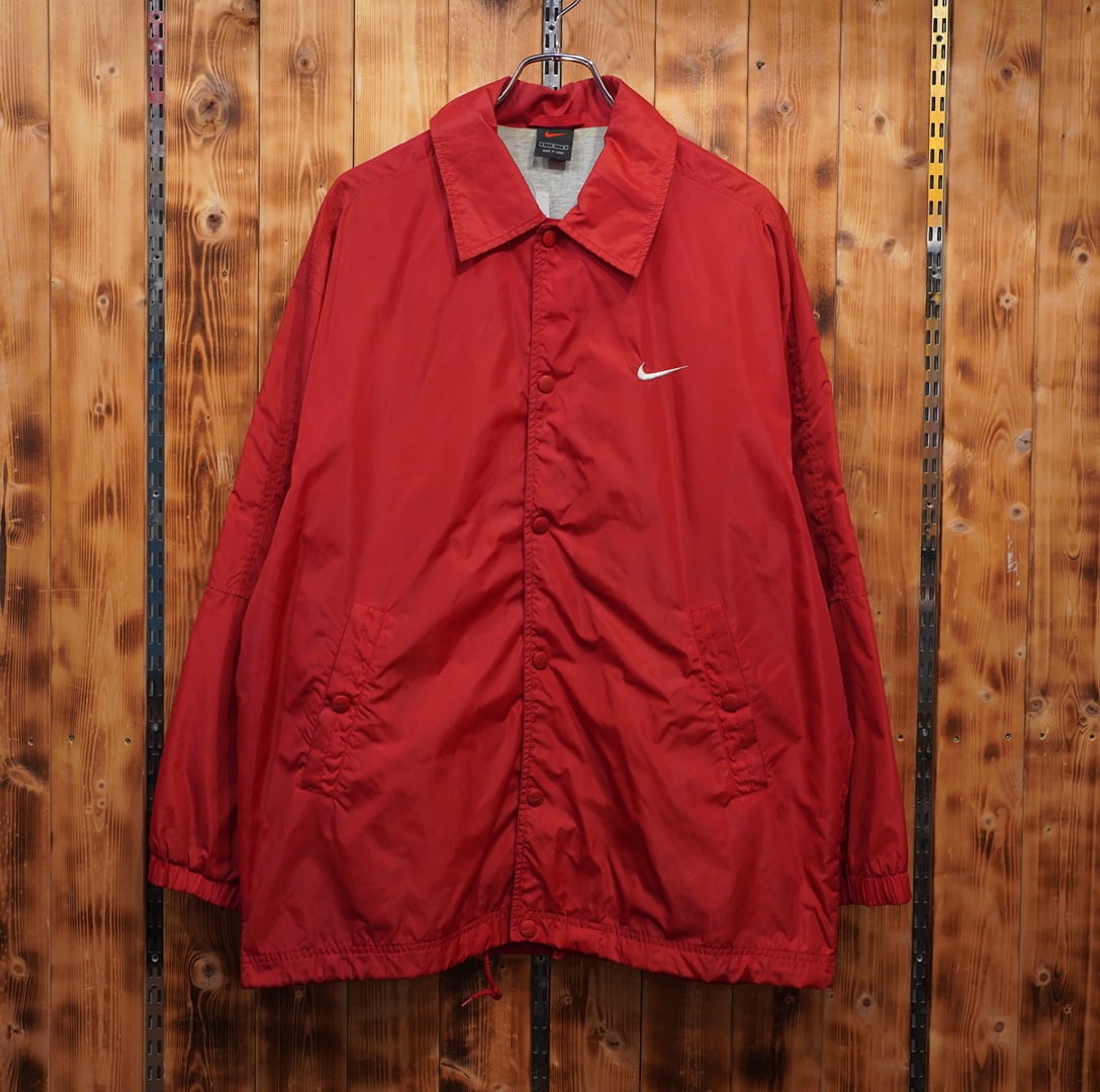 90s00s nike コーチジャケット 赤 L/ナイキ