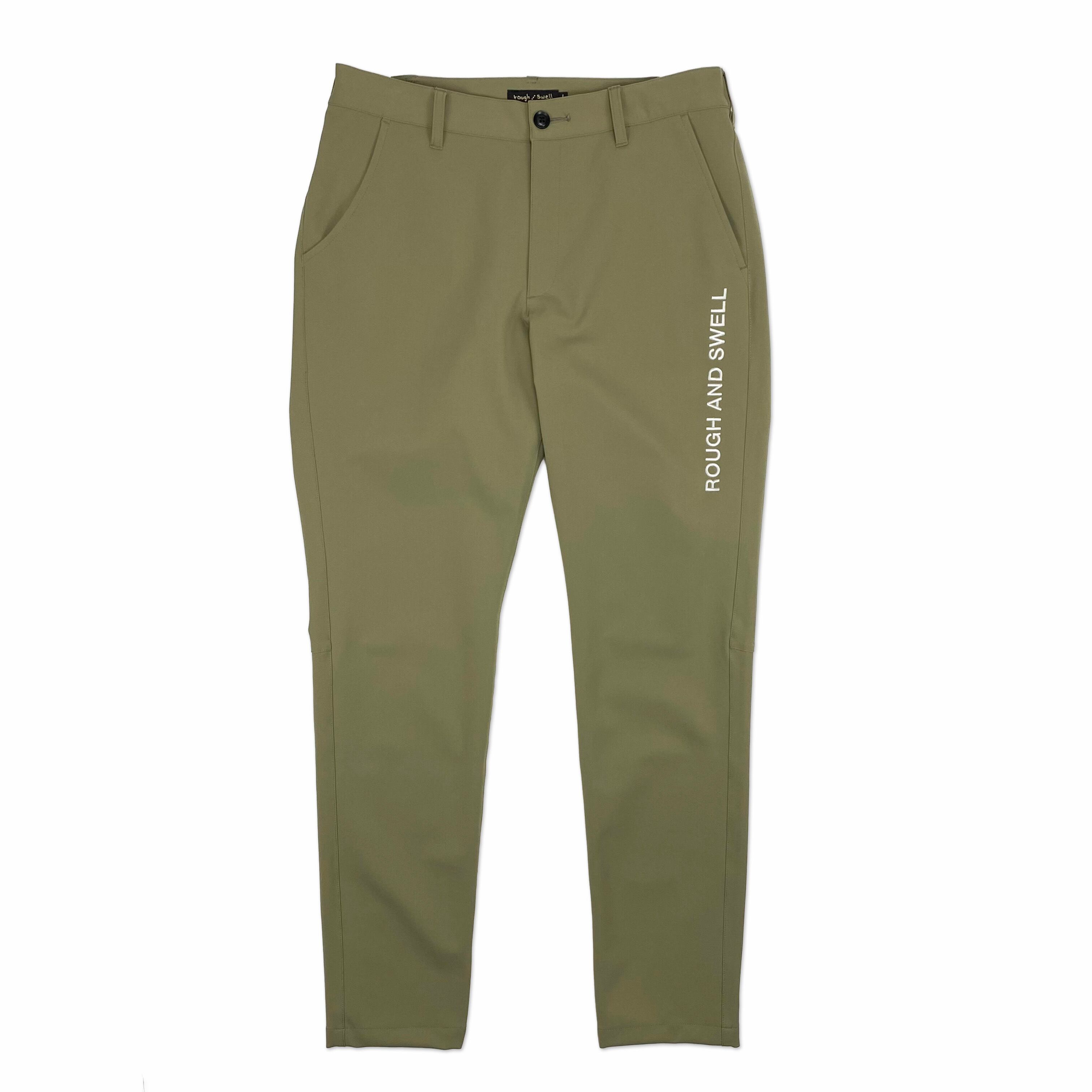 rough & swell】《MEN'S》SLIM TOUR PANTS (OLIVE) | Sandy GOLF